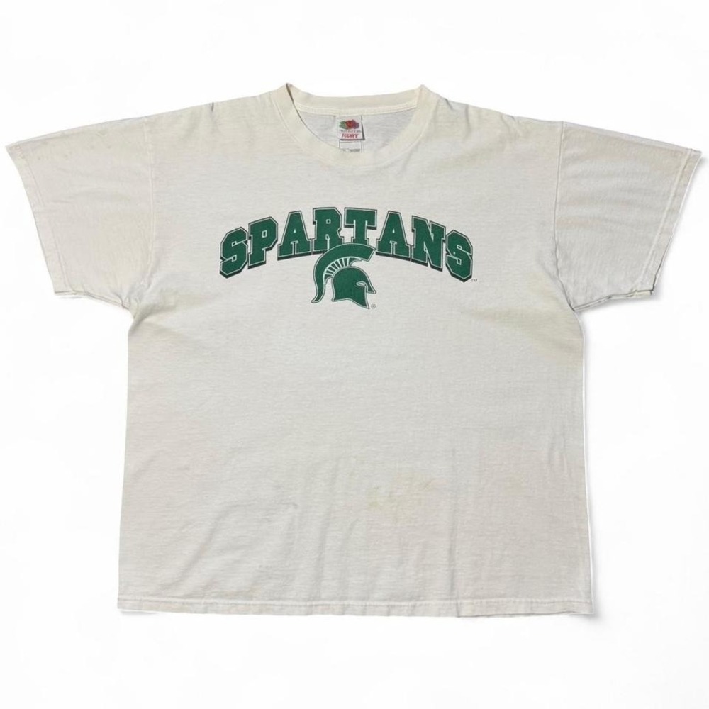 Vintage Y2K Michigan State Spartans Football Sports Team T-shirt XL NCAA College